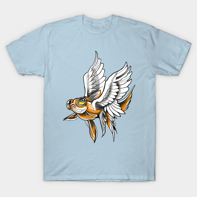 Goldfish Dream T-Shirt by Besttattoogil